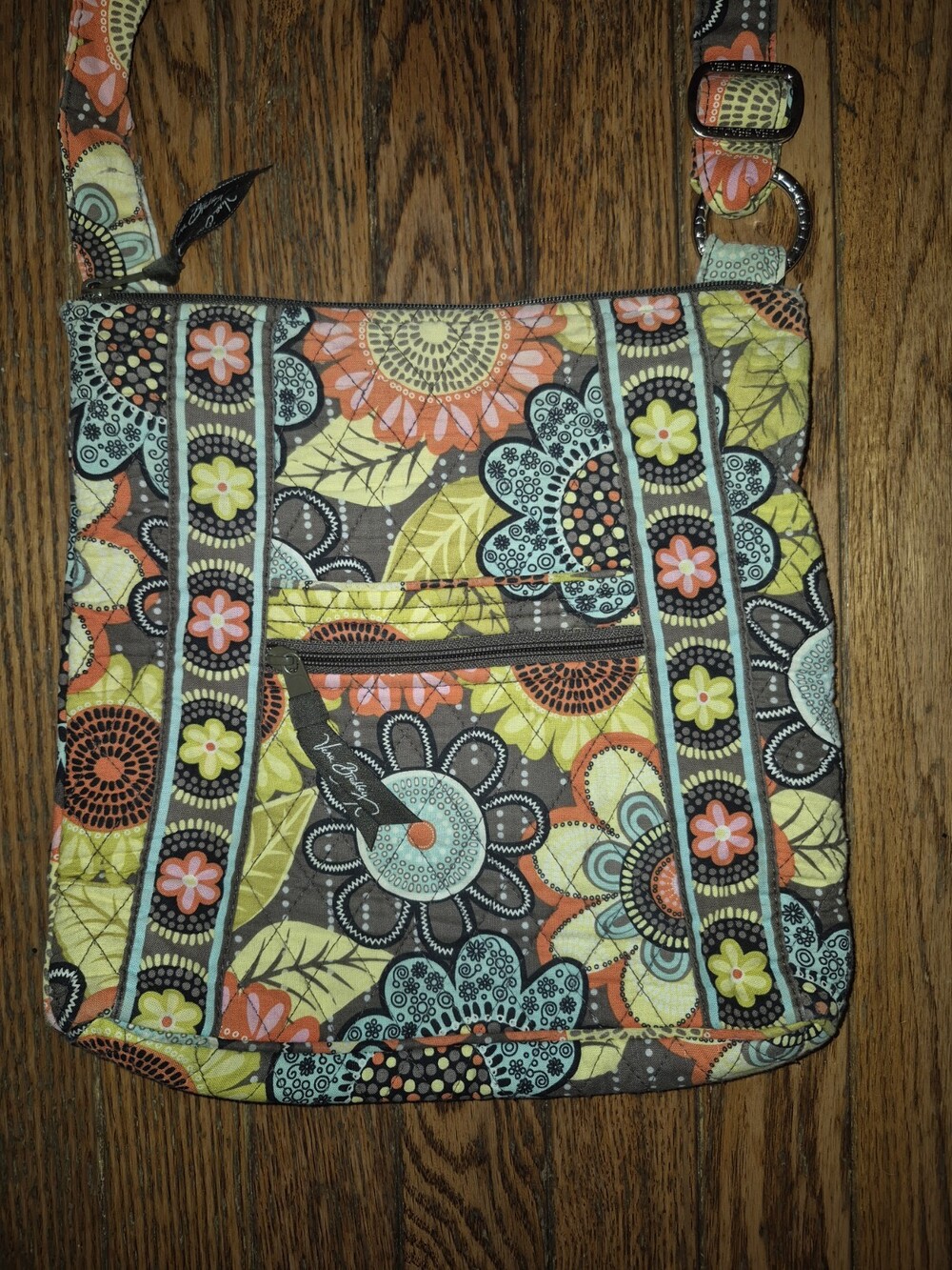 Vera Bradley Quilted Hipster Crossbody Bag Flower Shower Floral Shoulder Purse